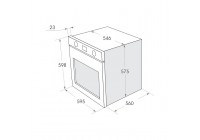 Шкаф духовой электрический MAUNFELD MEOFG.676RIB.TR