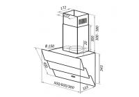 Кухонная вытяжка MAUNFELD Cascada 60 черный