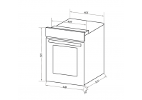 Шкаф духовой электрический MAUNFELD EOEC516B2