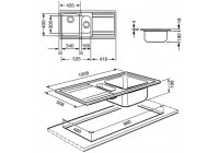 Мойка Smeg LE102D-2