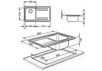 Мойка Smeg LE861D-2