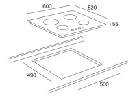 Варочная панель Teka PAC 60 4G AI AL CI STAINLESS STEEL